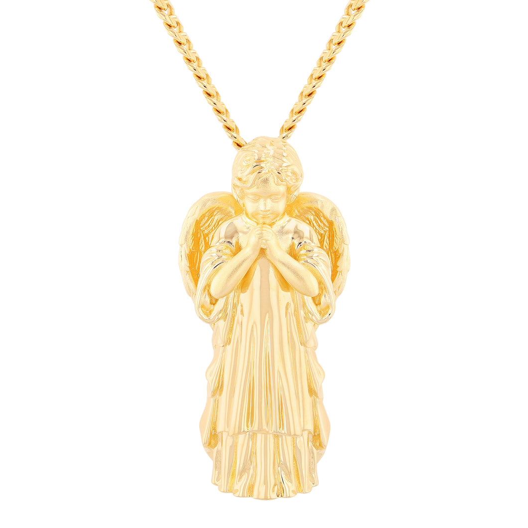 Praying Angel Pendant (14K/18K Gold)