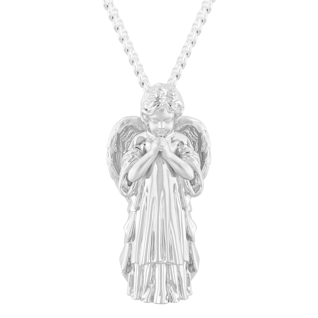 Praying Angel Pendant (.925 Silver)