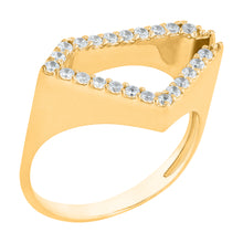 Load image into Gallery viewer, Iced Logo Ring (14K/18K Gold)
