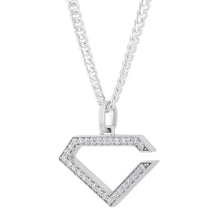 Load image into Gallery viewer, Iced C Logo Pendant (.925 Silver &amp; CZ)
