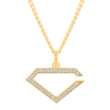 Load image into Gallery viewer, Iced C Logo Pendant (14K/18K Gold &amp; Diamonds)
