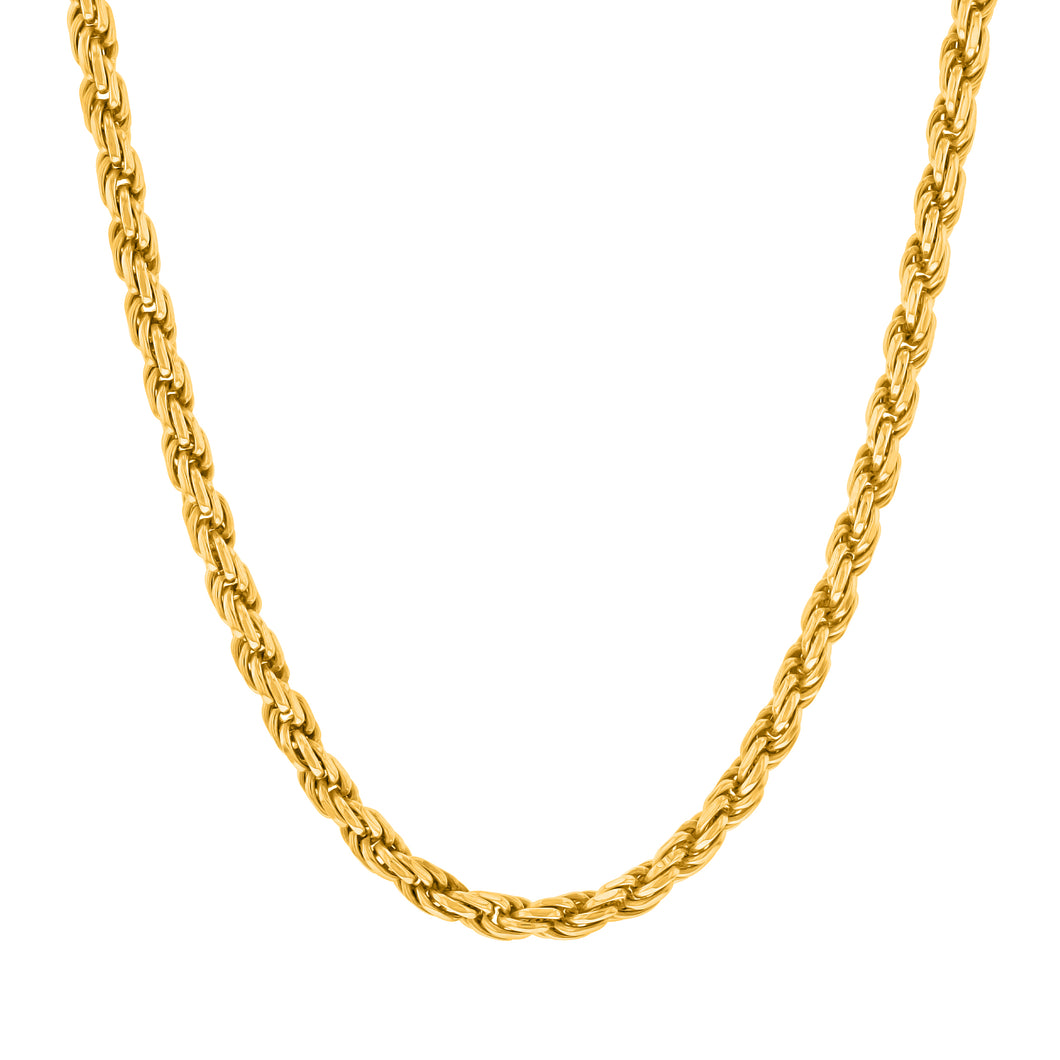 3mm Rope Chain (14K/18K Gold)