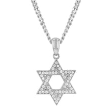Load image into Gallery viewer, Micro Star Of David Pendant (.925 Silver &amp; CZ)
