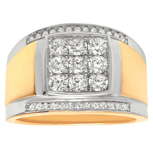 Load image into Gallery viewer, Satin Cluster Ring (.925 Silver &amp; CZ)
